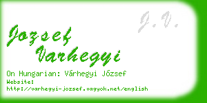 jozsef varhegyi business card